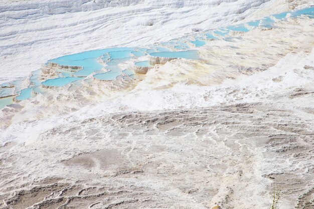 Natuurgebied Pamukkale in de provincie Denizli in het zuidwesten van Turkije