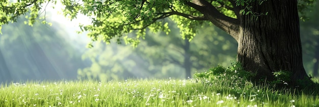 Natuurlandschap fotobannerafbeelding voor website-achtergrond