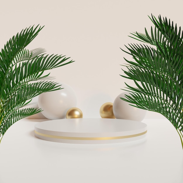 NATUURLIJK ELEGANT LUXE PODIUM MET PALM