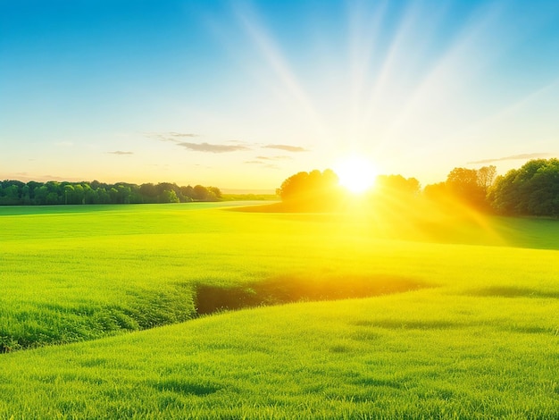 natuurlijk landschap ai-achtergrondafbeelding