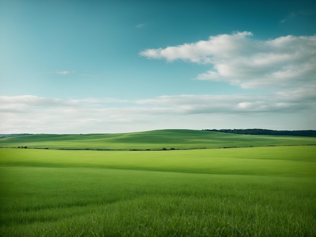 natuurlijk panoramisch groen veld