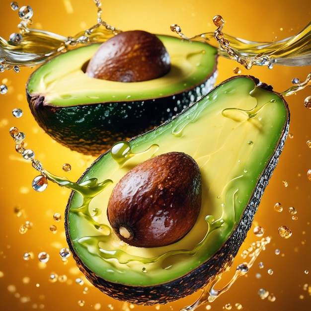 natuurlijke achtergrond van avocadokleur