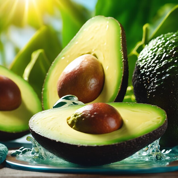 natuurlijke achtergrond van avocadokleur