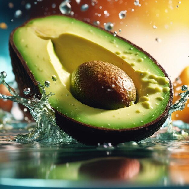 natuurlijke achtergrond van avocadokleur