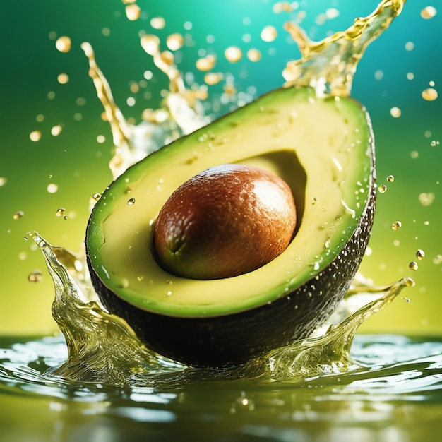 natuurlijke achtergrond van avocadokleur