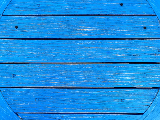 Natuurlijke blauwe houten panelen tabel textuur muur achtergrond.