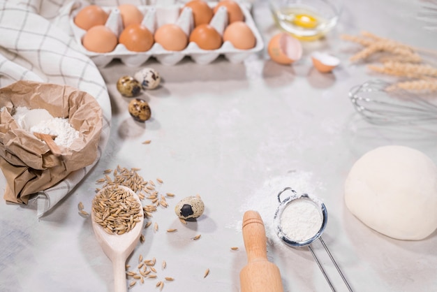 Natuurlijke ingrediënten voor het bakken