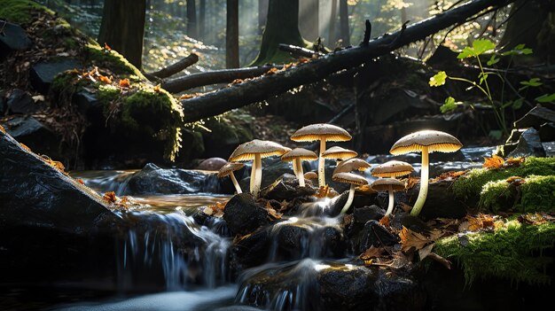 Natuurlijke paddenstoelen