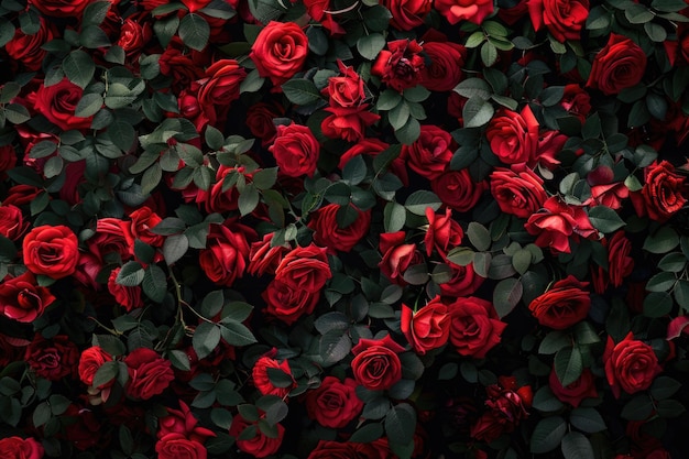 Natuurlijke rode rozen op de achtergrond
