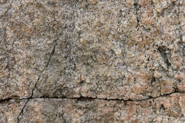 Natuurlijke rotstextuur Close-up beeld van getextureerd verweerd oppervlak Bruine steen of rotsachtergrond