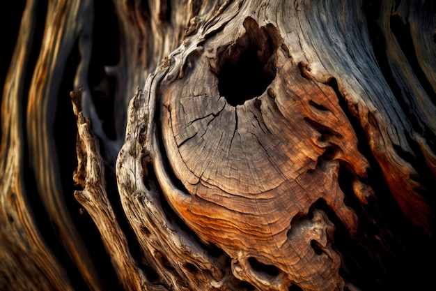 Natuurlijke textuur van schors op grote omgevallen boom