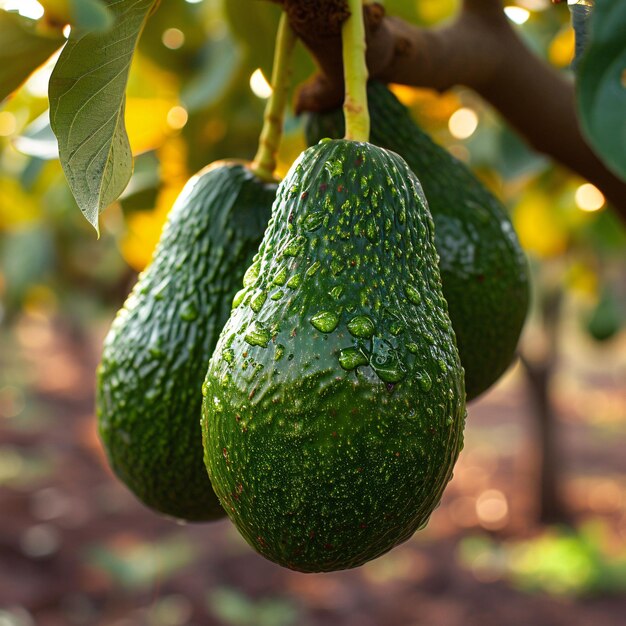 natuurlijke verse avocado's voor productfoto's