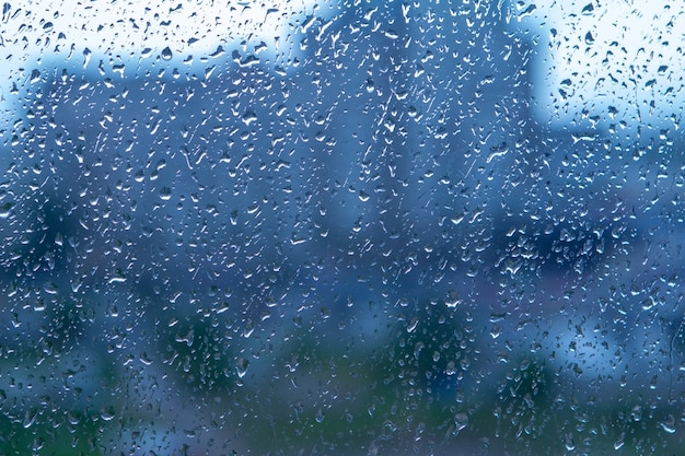 Natuurlijke waterdruppel achtergrond op glas.