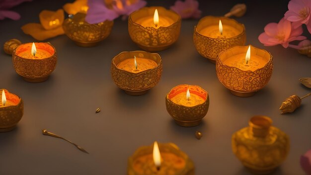 Foto natuurtje voor diwali-arrangement