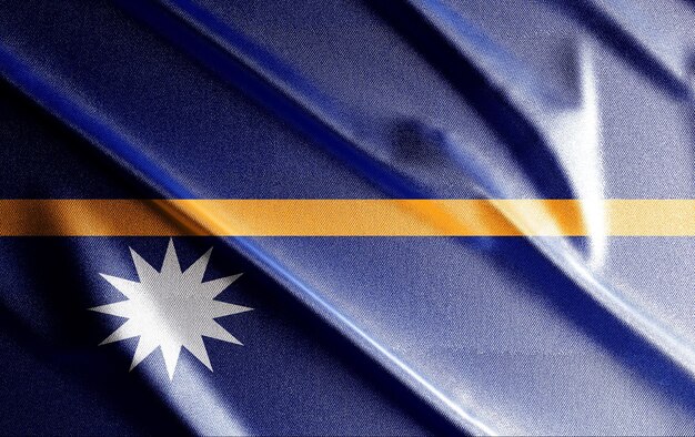 Nauru 3D-vlag, mooie landvlag in de wereld, achtergrond, spandoek, poster, abstract.