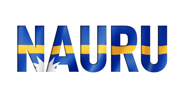 Nauru flag word