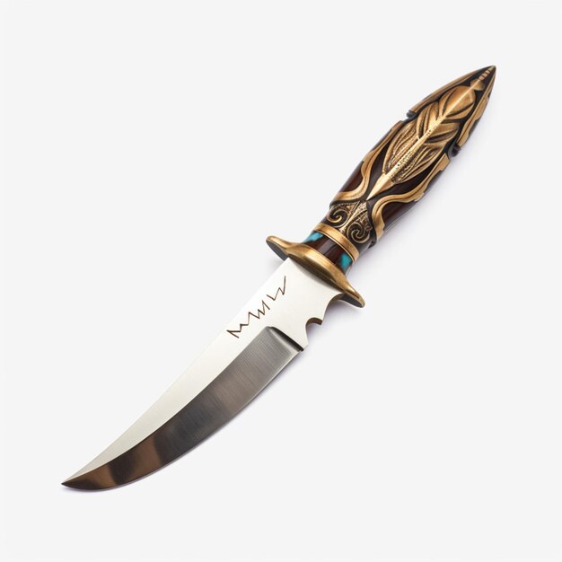 Нож наваха с белым фоном высокого качества