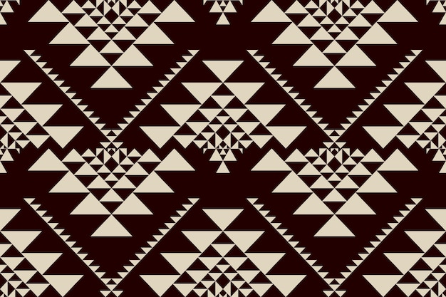 Navajo tribal vector seamless pattern Native American ornament Ethnic South Western decor style