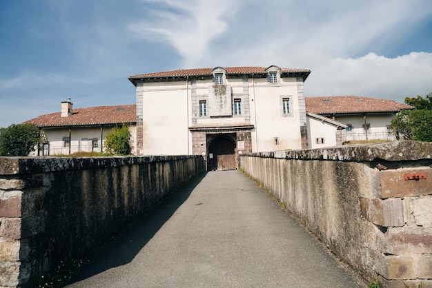 Navarrenx, Saint-Jean-Pied-de-Port, France - dec, 2021 Saint Antoine Gates in the ancient town wall. High quality photo