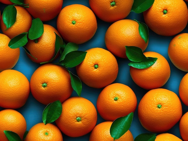 Navel Oranges background as seamless tile generative AI