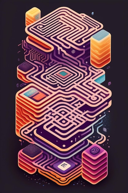 Premium AI Image  Navigating the Digital Landscape Strategies for Success background ai generative