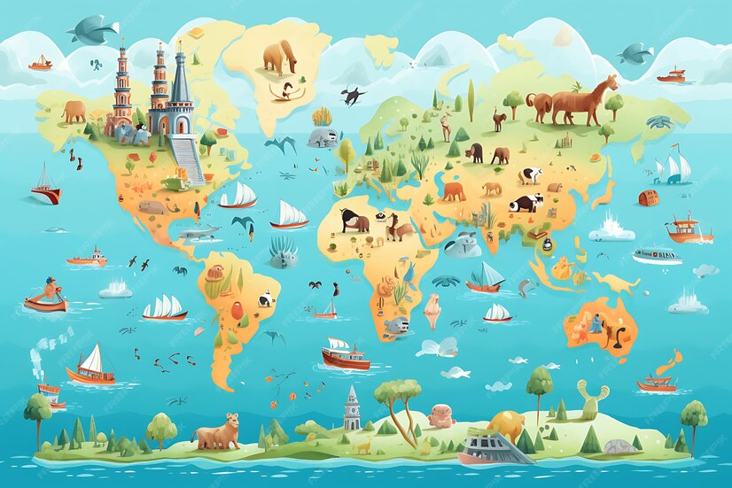 Premium Photo  Navigating Earth Unraveling the Diversity of Countries 
