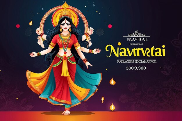 Foto navratri vector achtergrond festival aanbod achtergrond voor het ontwerpen van poster advertentie