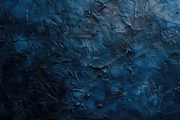 Navy blauwe stucwerk achtergrond met abstracte grunge textuur