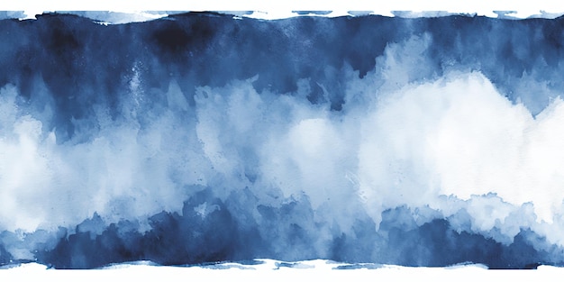 Синий абстрактный акварельный фон