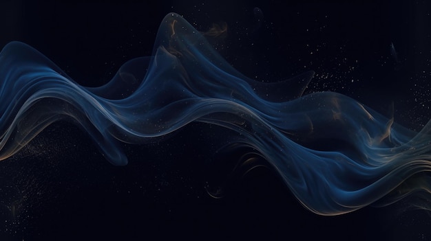 Темно-синий арт абстрактный фон Генеративный AI AIG21