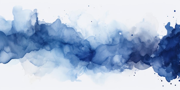 Navy blue splash banner watercolor background for textures backgrounds and web banners texture blank
