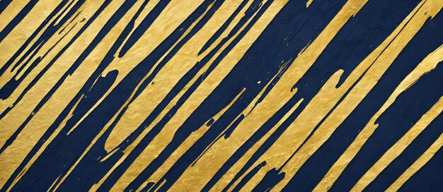 Navy Gold Painted Stripes Brush Painting Background Colorful Digital Artwork Card Design Wall Art