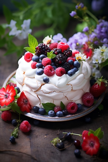 Photo nchanting fairytale summer whimsical fruit desserts