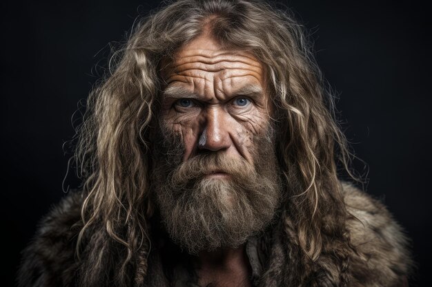 Neanderthal prehistoric man Generate Ai