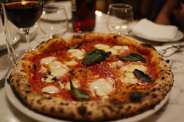 Photo neapolitan cheese pizza