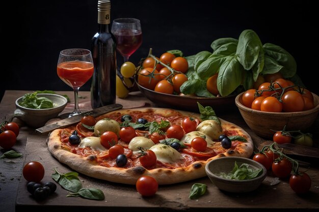 Foto la pizza napoletana è una meraviglia gastronomica magica