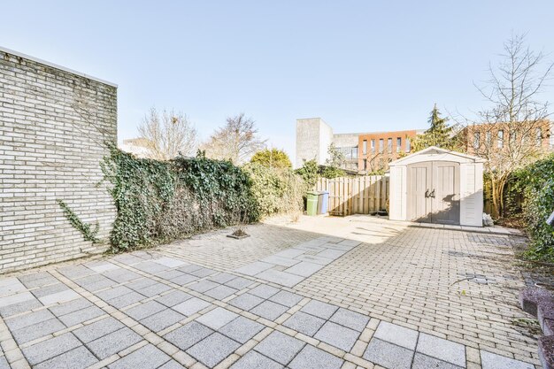 Neat courtyard of a modern house