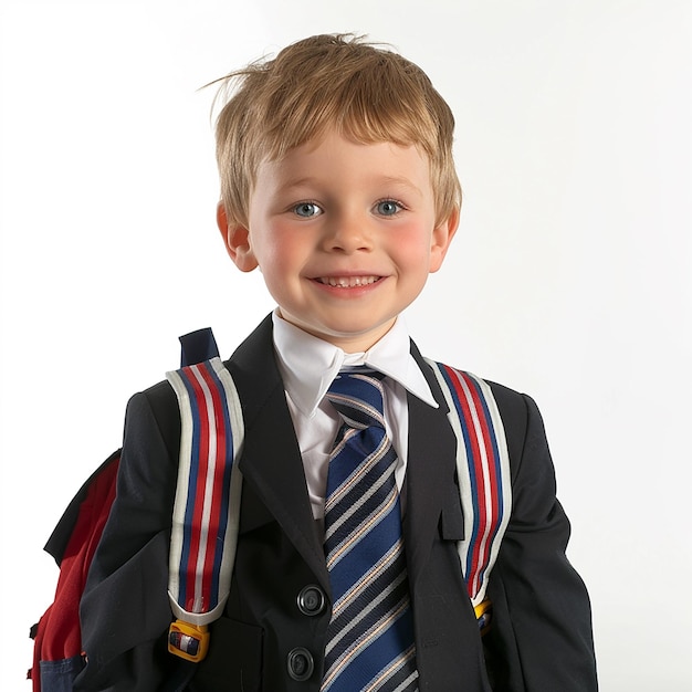 Photo neat school uniform for child