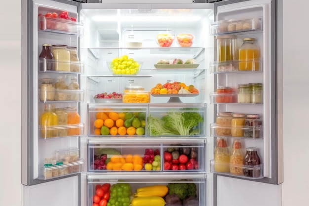 Neat and Stylish Fridge Display