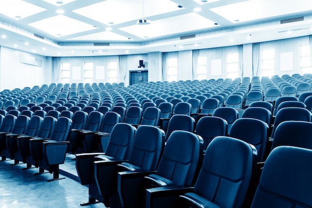 A neatly arranged cinema seat