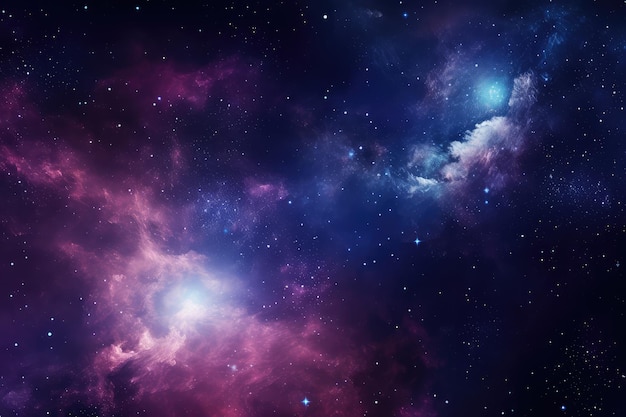 Nebula and galaxies in space Abstract cosmos background