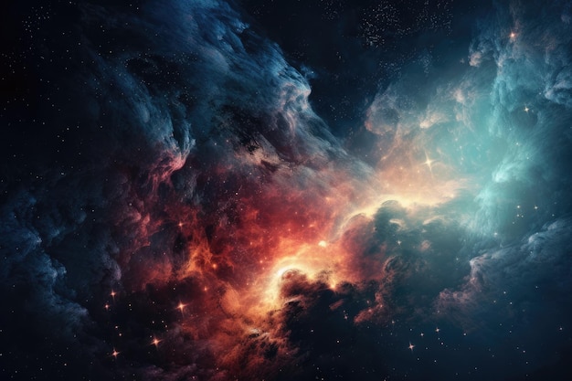 Nebula and galaxies in space Elements of this image furnished by NASA