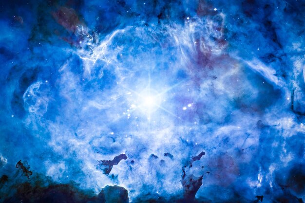 Premium Photo | Nebula and galaxies in the universe abstract space