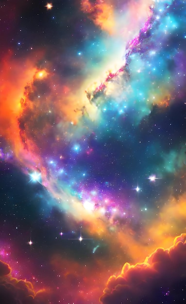 Nebula galaxy universe background