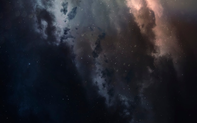 星雲。サイエンスフィクションスペースの壁紙、信じられないほど美しい惑星、銀河、無限の宇宙の暗くて冷たい美しさ。