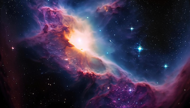 A nebula with stars and nebulas