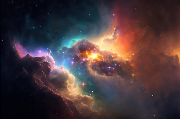 Premium Photo | A nebula with stars and nebulas