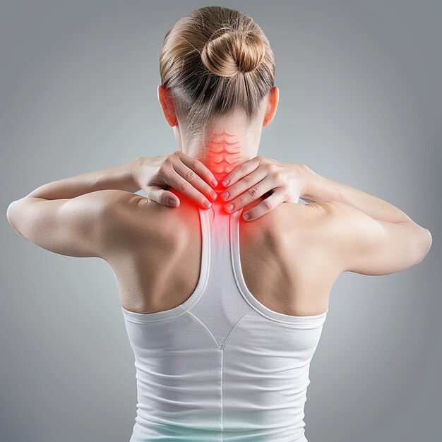 Photo neck pain cervicalgia muscle tension