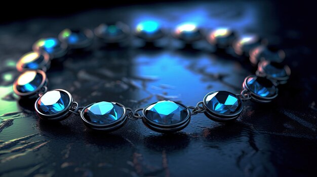 Ожерелье с голубыми кристаллами и серебряное ожерелье.