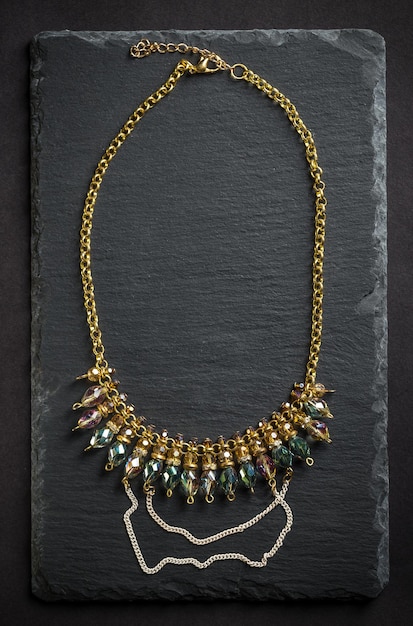Necklace with stones